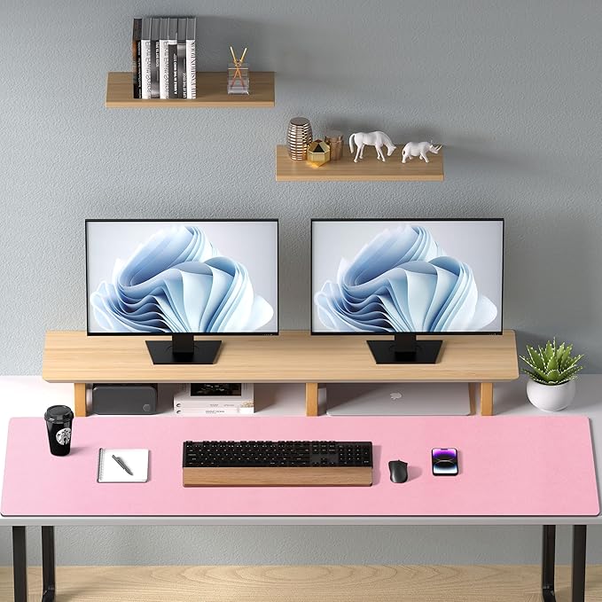Aothia Leather Desk Pad Protector, Office Desk Mat, Large Mouse Pad, Non-Slip - Image 9