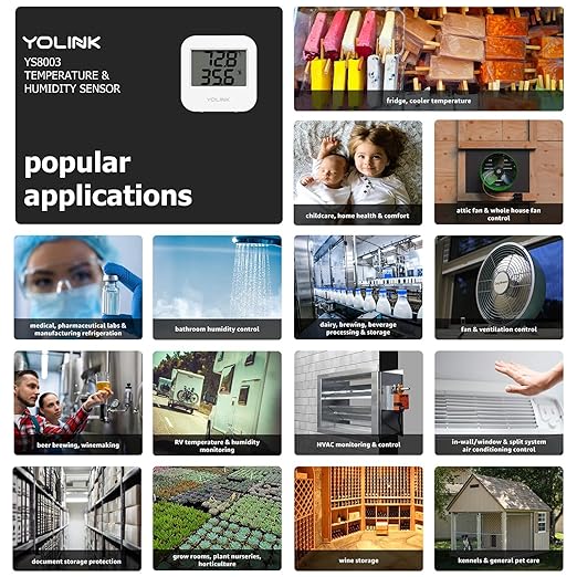YoLink Smart Wireless Temperature & Humidity Sensor, Wide Temp Range - Image 7