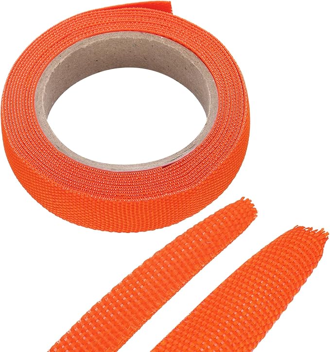 MECCANIXITY Braided Cable Sleeves Heat Shrinkable Fabric Sleeving, 3/8" 10ft by MECCANIXITY