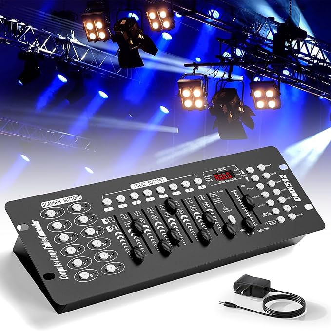 192 DMX Controller Use for Editing Program of Stage Lighting, DMX 512 DJ by wiwreenm