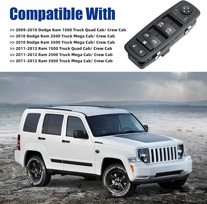 Driver Side Power Master Control Window Switch Replacement - Image 2