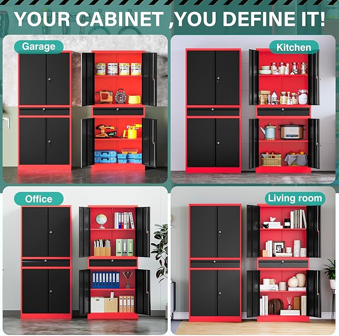 SISESOL Metal Storage Cabinet - Image 5
