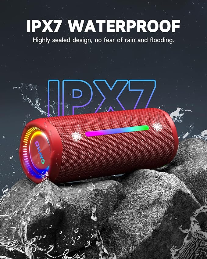 OHAYO Bluetooth Speaker, Portable Wireless, IPX7 Waterproof, Powerful 25W Sound - Image 2