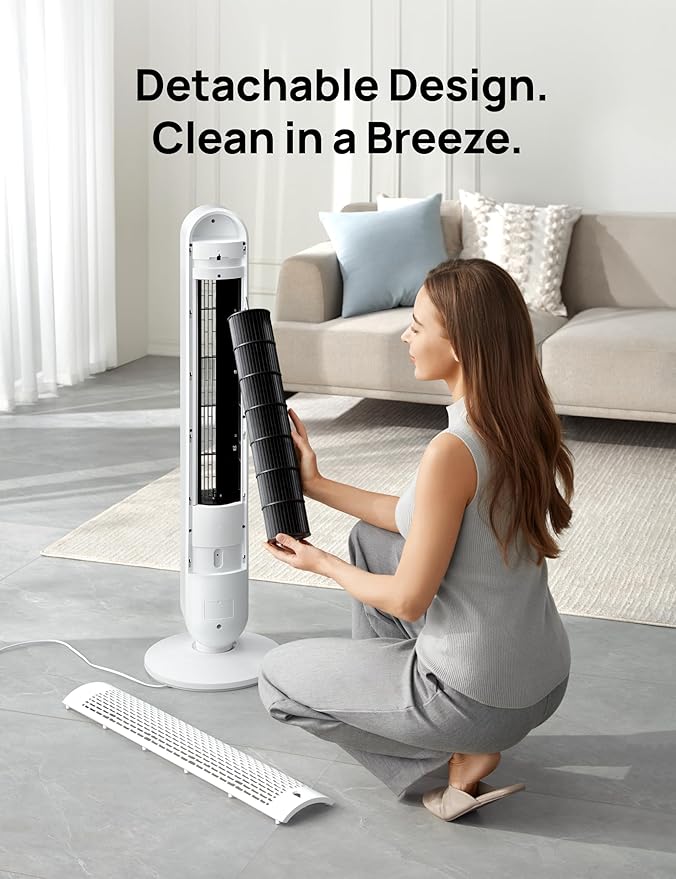 Dreo Tower Fan 42 Inch, Cruiser Pro T1 Quiet Oscillating Bladeless Fan - Image 7