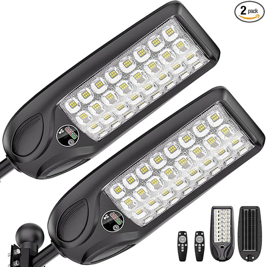 MMKT Solar Lights Outdoor, 8000W 3 Color Solar Street Lights, Commercial Solar by MMKTLIGHTING