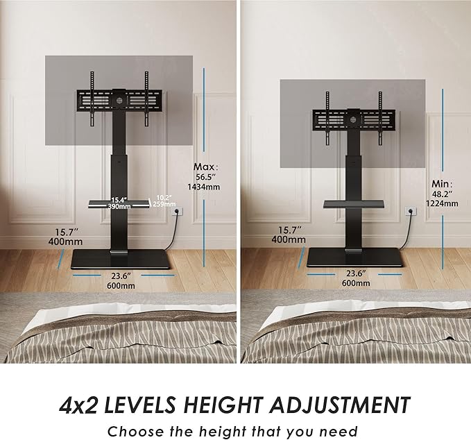 FITUEYES Floor TV Stand for 32-75 inch TV - Image 3