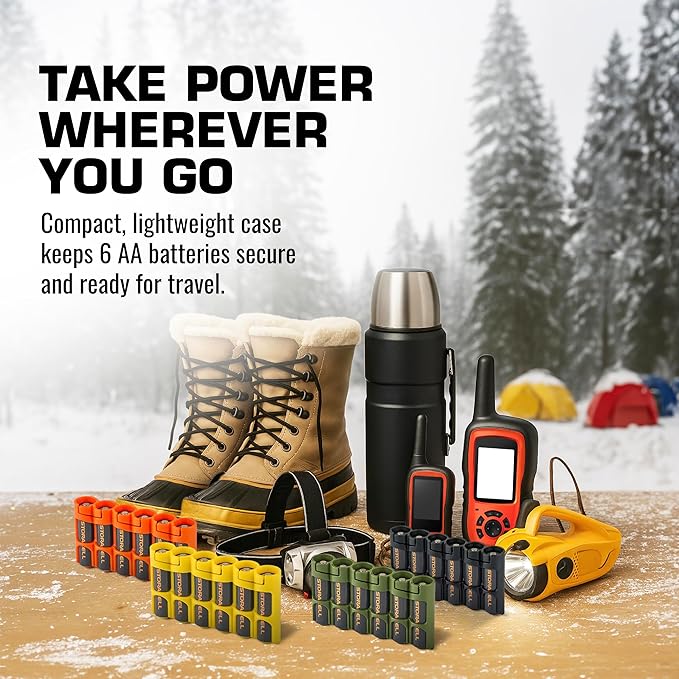 Storacell Slimline AA-6 Battery Storage Caddy and Dispenser, Holds 6 AA - Image 8