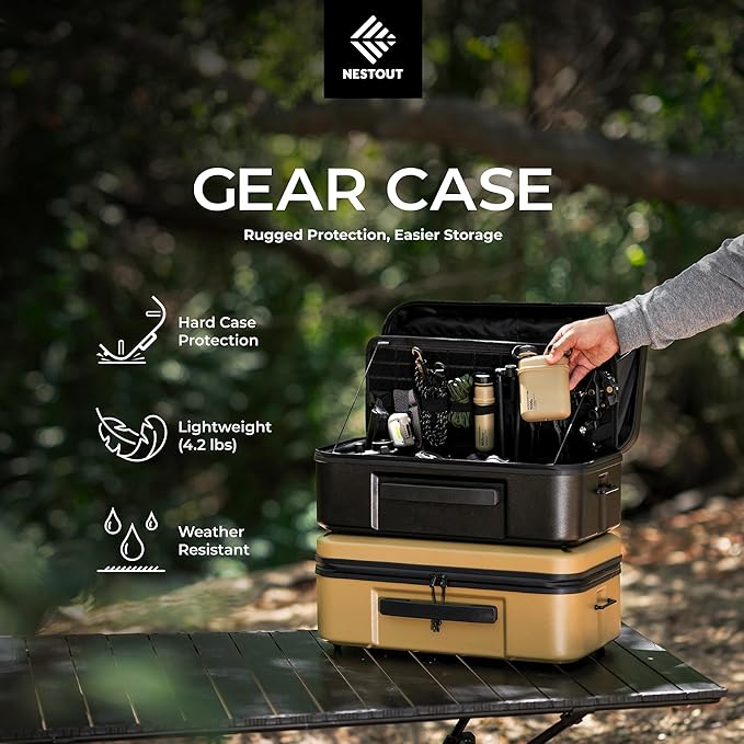 ELECOM NESTOUT Gear Storage Case, Lightweight Hard Shell Organizer, - Image 2