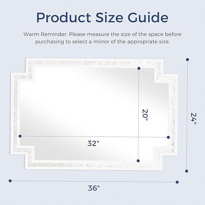 Tanmicoshomy 24 x 36 Inch Rectangle Mirrors - Image 3