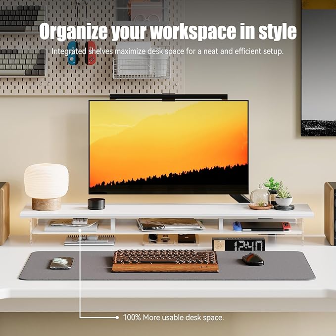 FENSULN Dual‑Tier Monitor Stand - Image 2