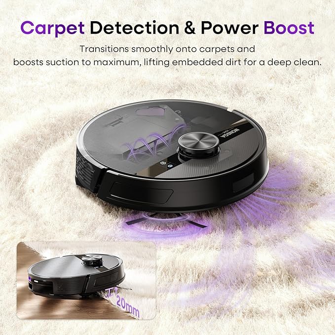 MONSGA Robot Vacuum and Mop Combo, 7000Pa Robotic Vacuum - Image 8