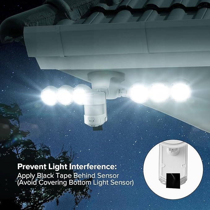 SANSI 55W Motion Sensor Outdoor Lights 7000LM Super Bright LED Security Lights - Image 5