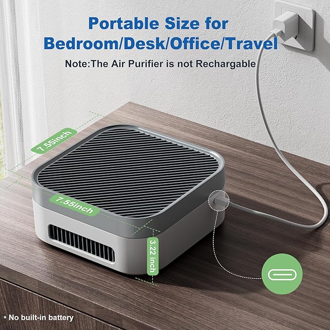 TDBYWAE Air Purifier for Home – True HEPA Filter for Pets, Smoke & Allergies | - Image 2