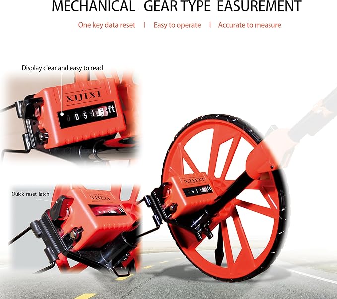 XIJIXI Distance Measuring Wheel in feet, Measure Wheel, Collapsible Rolling - Image 3