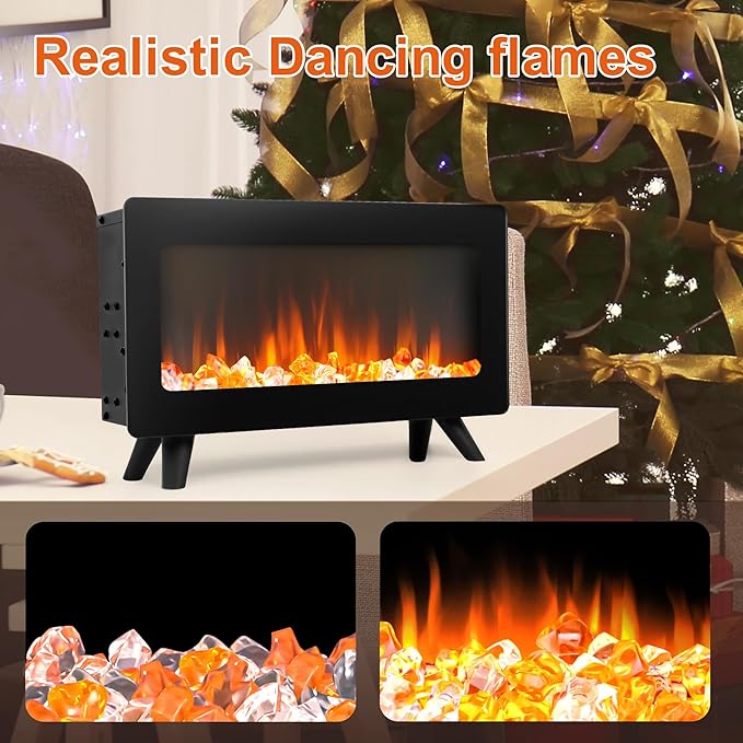 16" Small Electric Fireplace Heater - Image 7