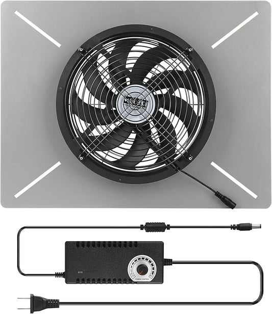 MEOZRI Basement Attic Crawlspace Ventilation Fan Window Exhaust Fan Ultra-Thin by Unknown