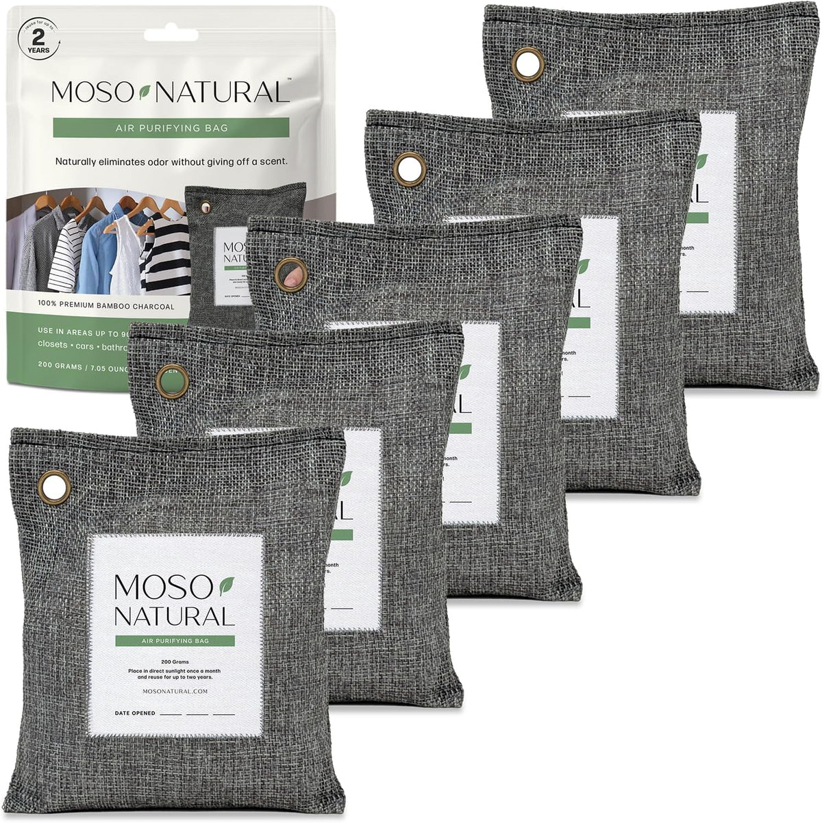 Moso Natural Air Purifying Bag 200g HGTV Editor's Pick | Premium Bamboo