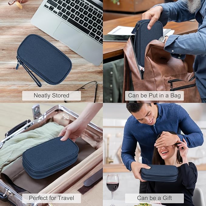 FYY Electronic Organizer, Travel Cable Organizer Bag Pouch Accessories Carry - Image 7
