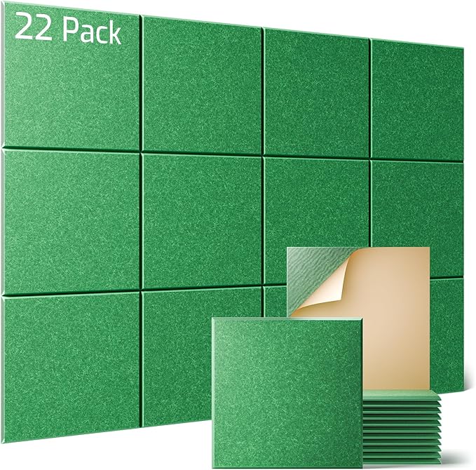 Sonicism 22 Pack Acoustic Wall Panels by Sonicism