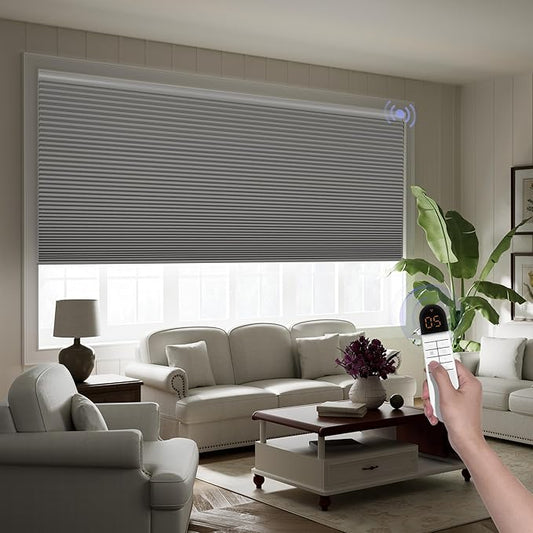 Boolegon Motorized Blinds with Remote, 100% Blackout Smart Blinds, Automatic by Boolegon
