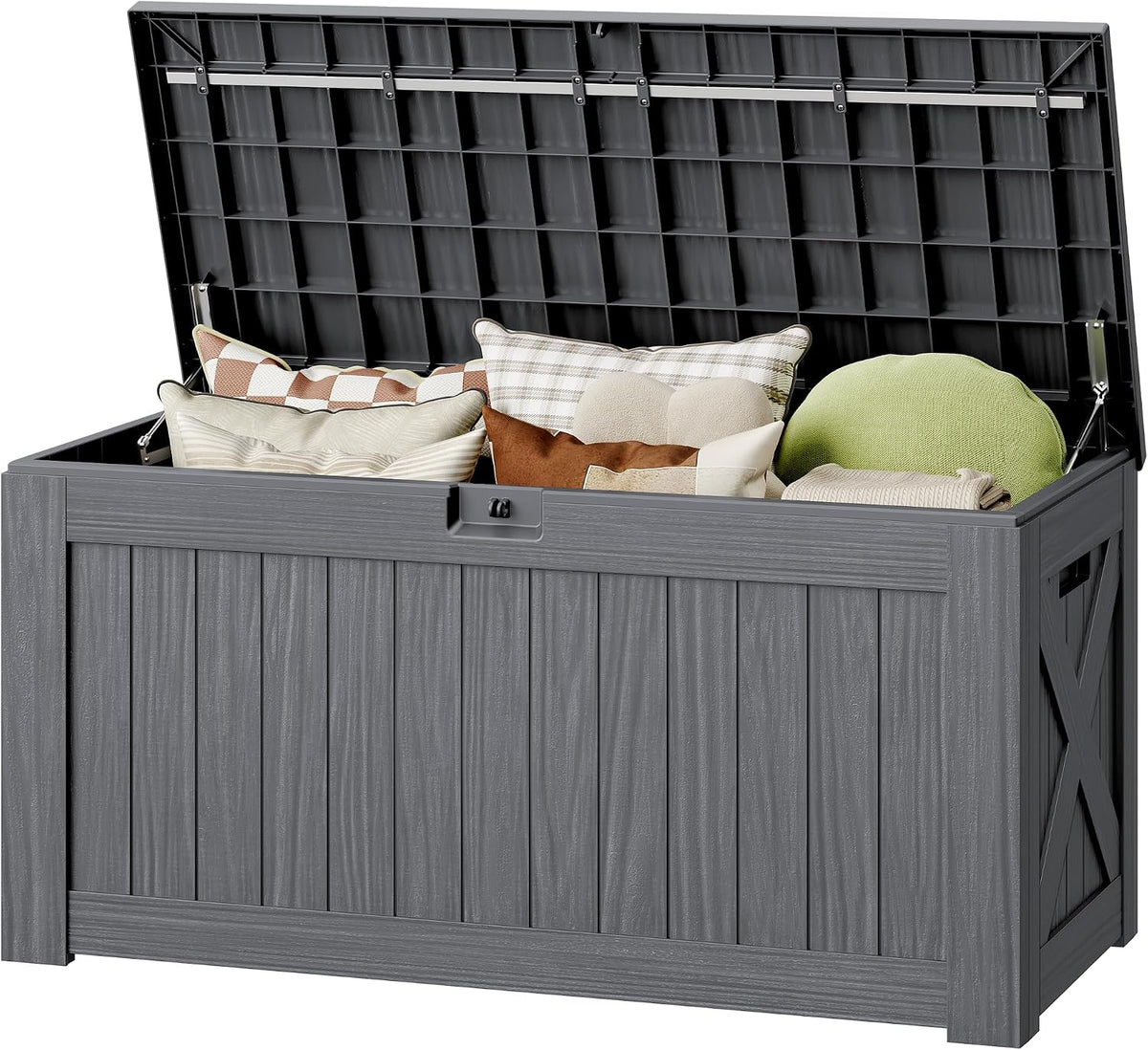 130 gallon deck box outdoor indoor waterproof storage, main product view