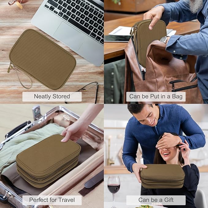FYY Electronic Organizer, Large Travel Cable Organizer Bag Pouch Electronic - Image 7