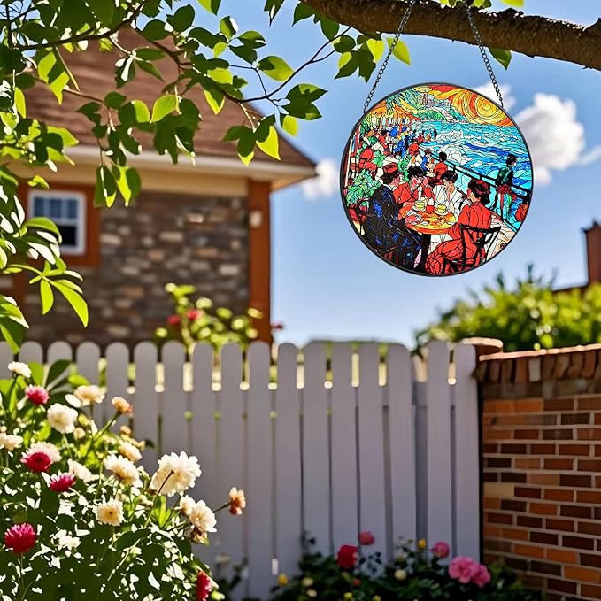 Stained Glass Window Hanging, Stunning 8''/20CM Suncatchers - Image 6