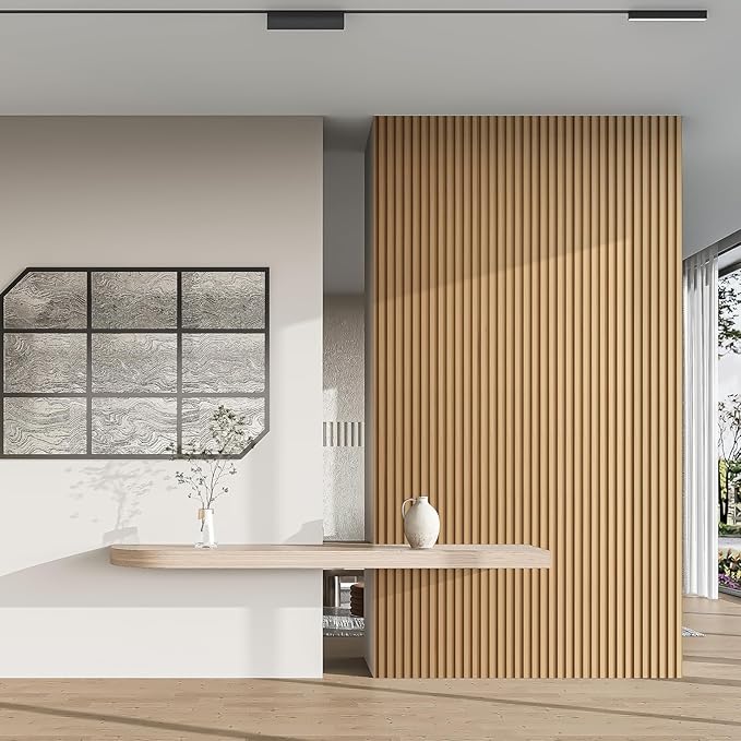Art3d 4 Pc 96"x5.7" Wood Slat Wall Panel - Image 6