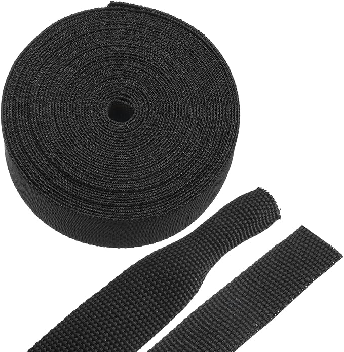 MECCANIXITY Braided Cable Sleeves Heat Shrinkable Fabric Sleeving, 7/8" 26ft by MECCANIXITY