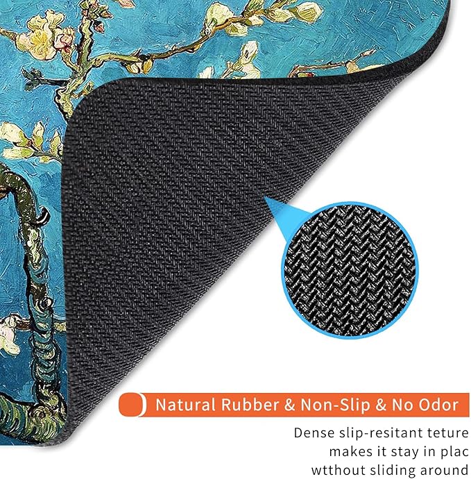 Armanza Square Mouse Pad Apricot Flower, Personalized Premium-Textured Custom - Image 5