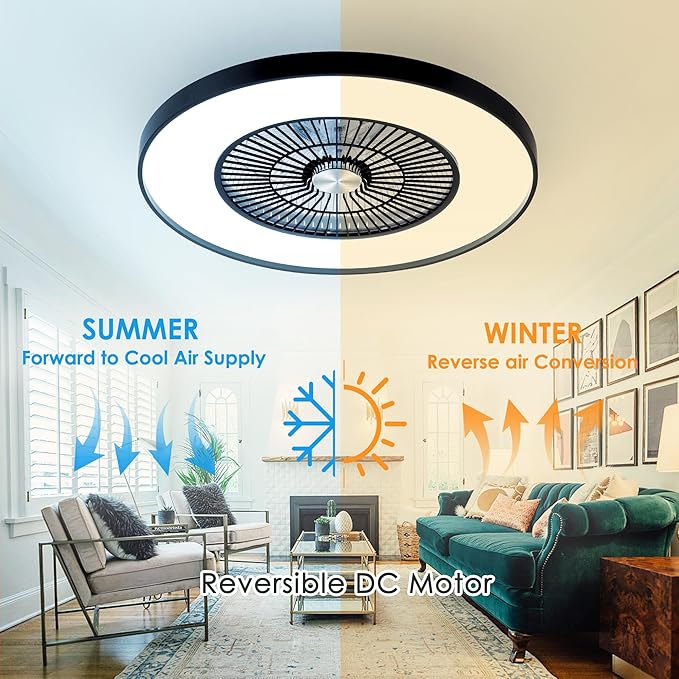 HUMHOLD 24" Bladeless Ceiling Fans - Image 7