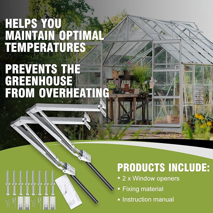 CHANGE MOORE Auto Vent Opener 2Pack Automatic Greenhouse Window Opener - Image 2