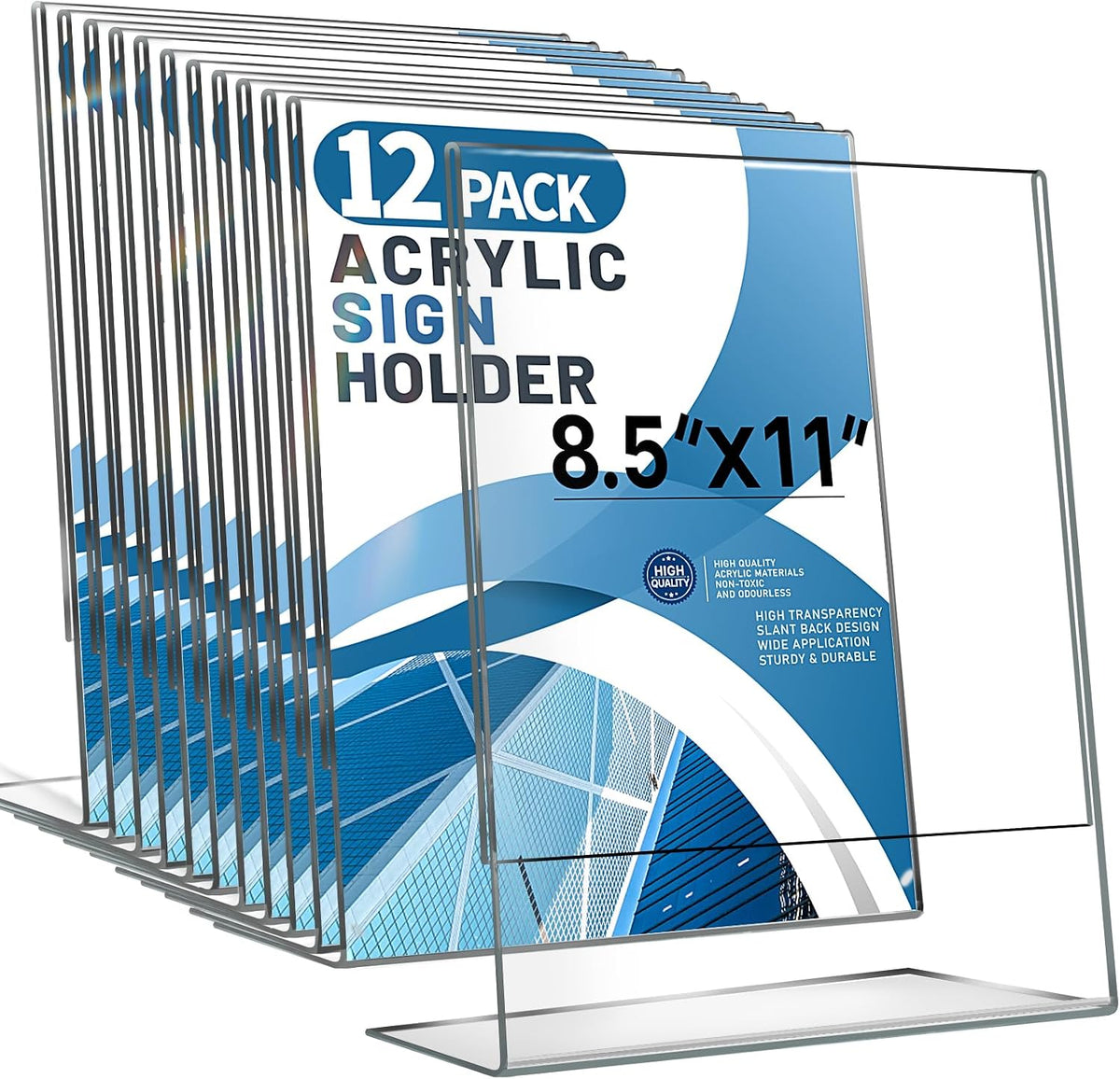 Aheroi 12 PCS Acrylic Sign Display Stands