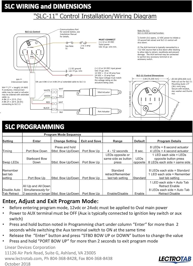 Lectrotab SLC-11 LED One-Touch Leveling Trim Tab Control - Image 4