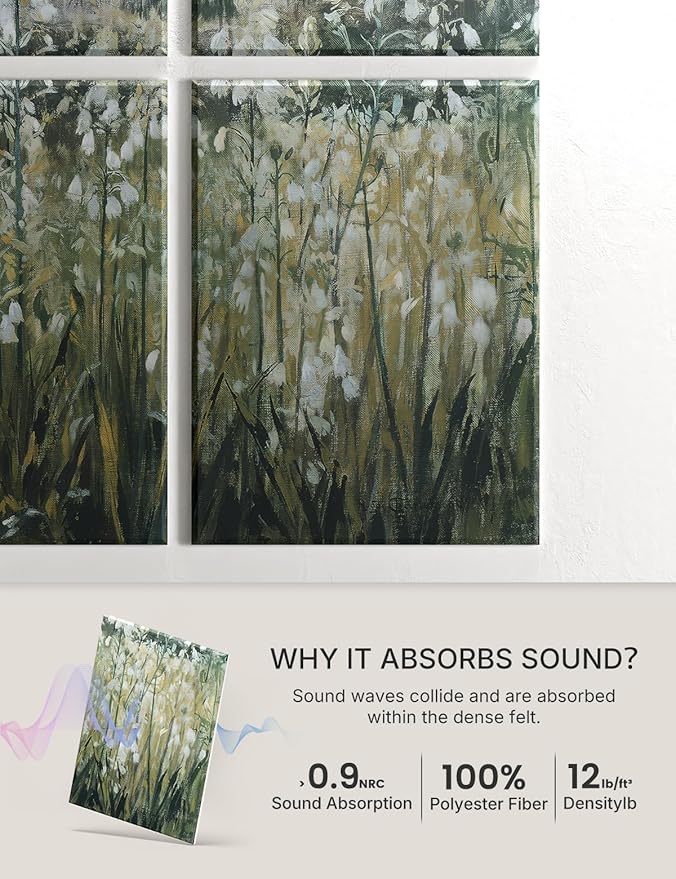 Wall Art Acoustic Panels, Decorative Sound Absorbing Panels - Image 4