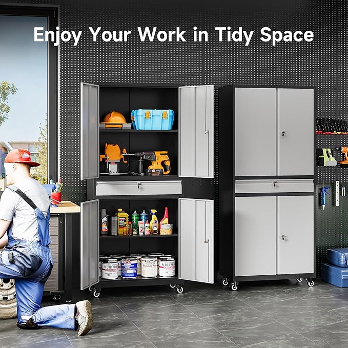 Metal Garage Storage Cabinet - Image 4