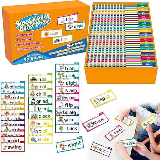 30 Read and Rhyme Flip Books Claritydream Flip Books ABC Vocabulary Flash Cards - Image 5