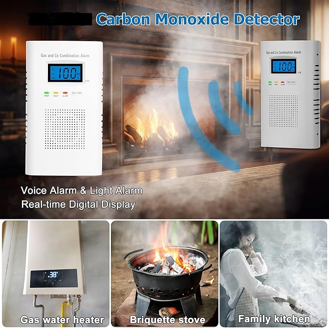 Combination Gas and Carbon Monoxide Detector Plug-in | CO Alarm & Natural Gas - Image 6