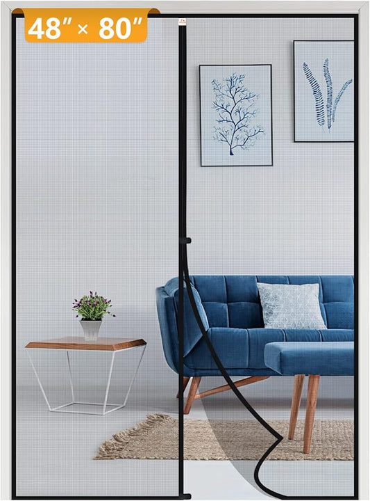 Yotache Magnetic Screen Door Fits Door Size 48 x 80, Screen Size 50" x 81" Door by yotache