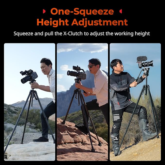 SmallRig x Potato Jet Tribex Carbon II Hydraulic Carbon Fiber Tripod, Fast - Image 3