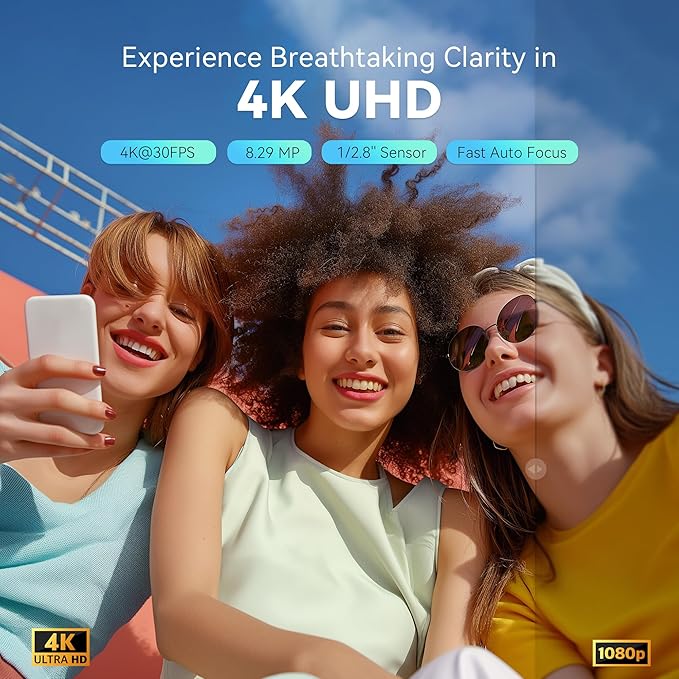 TONGVEO 4K NDI PTZ Camera AI Auto-Tracking 20X Optical Zoom HDMI IP Live - Image 3