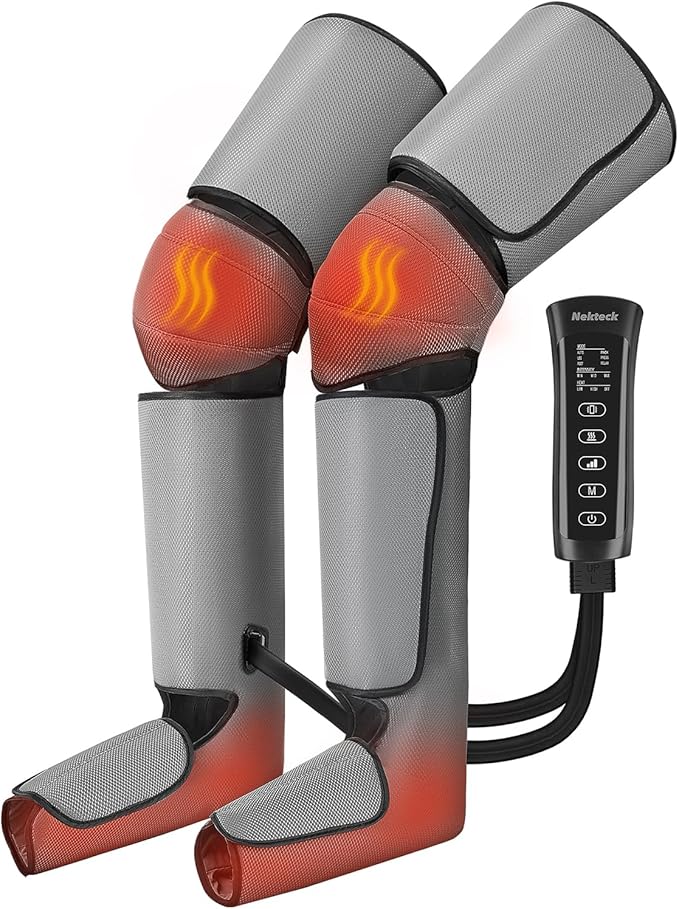 Nekteck Leg Massager for Circulation and Pain Relief, Air Compression Foot Calf by Nekteck