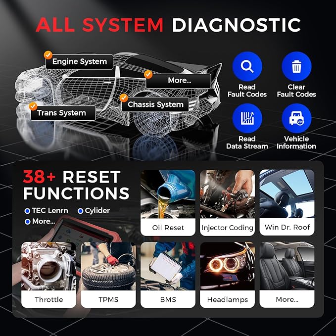 Launch X431 PROS V 5.0, 2026 Newly Bidirectional Scan Tool, 38+ Reset - Image 4