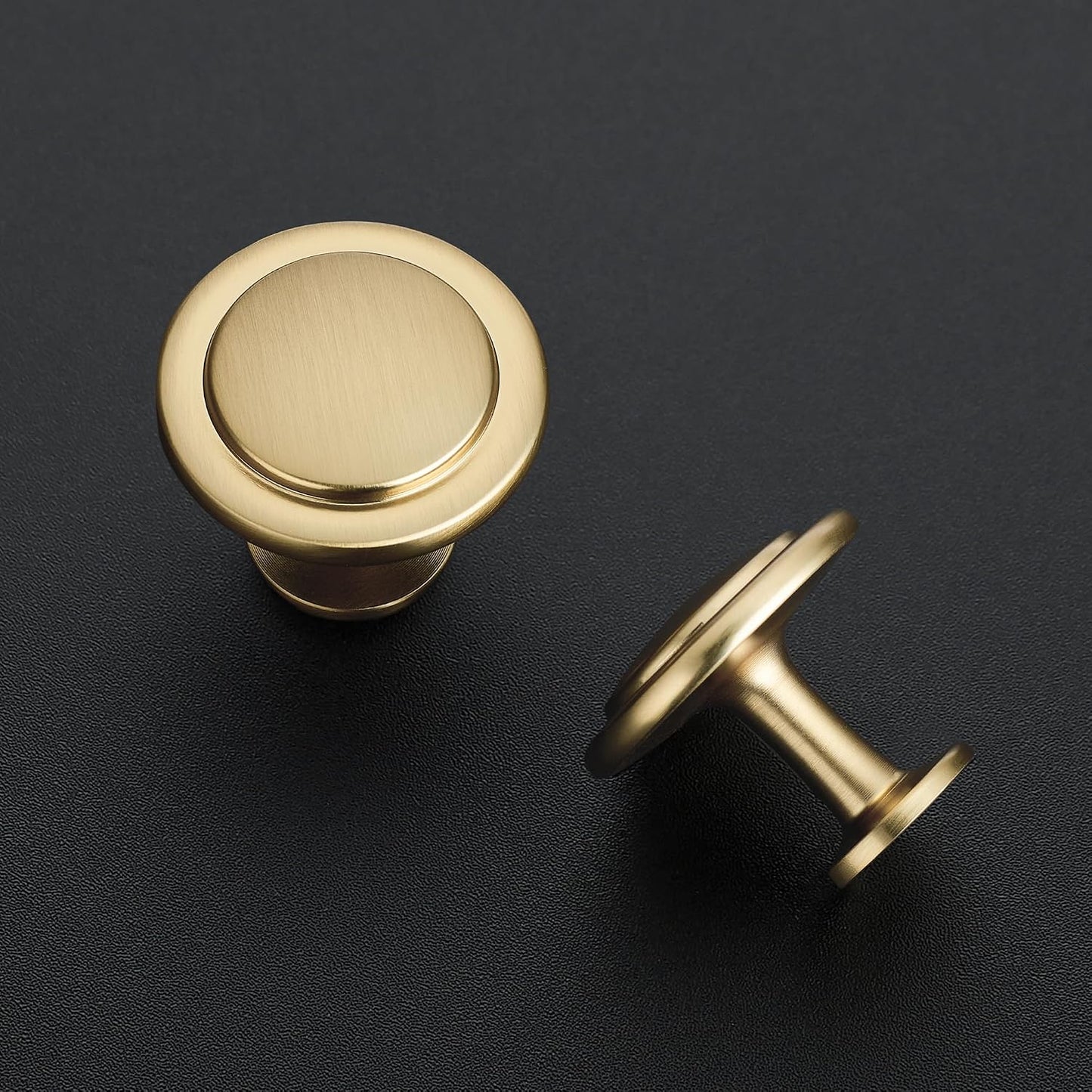 Ravinte Champagne Bronze Round Cabinet Knobs,Zinc Pulls,1-1/4 Inch,30 Pack | Solid Zinc Alloy, Single Hole, Screws Included, Drawer Pulls, Kitchen Cabinet Hardware, for Dresser Drawers Cupboard