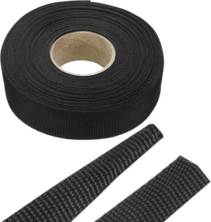 MECCANIXITY Braided Cable Sleeves Heat Shrinkable Fabric Sleeving, Network by MECCANIXITY