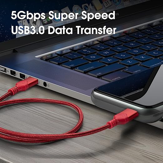 ROFICORD USB 3.0 Male to Male Cable, USB A to USB A High Speed Data Cord - Image 4