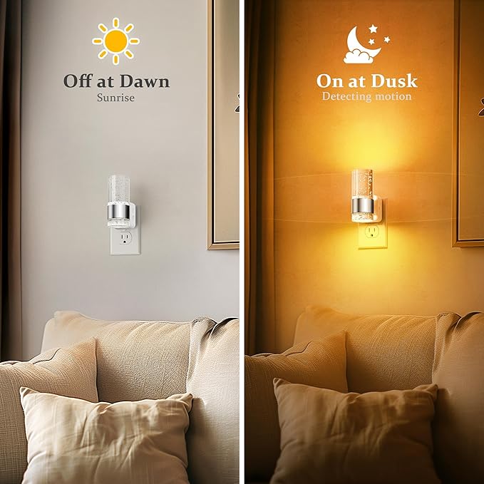 JandCase Night Light, Automatic Night Lights Plug into Wall, Dimmable LED Night - Image 3