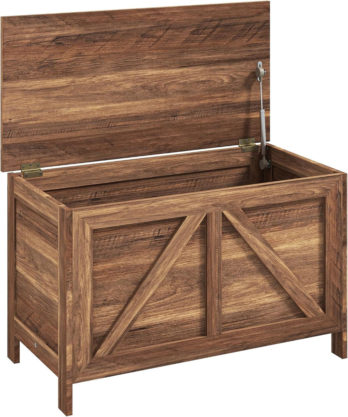 homcom 30" farmhouse storage bench lift top storage, main product view