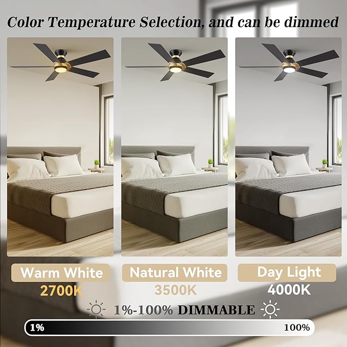 SMAAIR 52 Inch Smart Ceiling Fan - Image 3