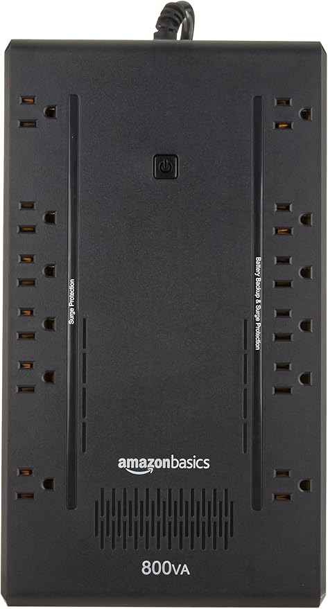 Amazon Basics UPS Battery Backup & Surge Protector 800VA/450W, 12 Outlets - Image 3